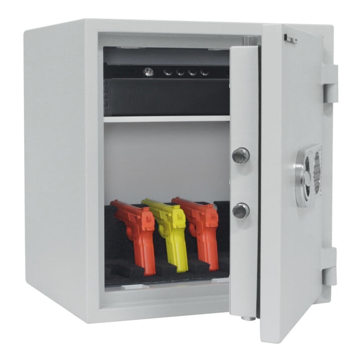 Opal Fire Coffre-fort ignifuge OPD55 serrure à combinaison électronique gris clair