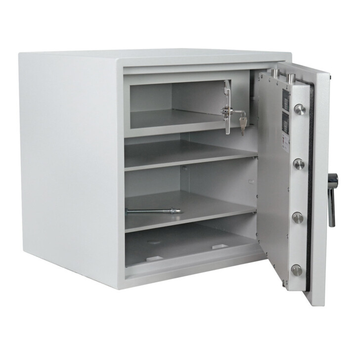 Opal Fire Coffre-fort ignifuge OPD65 serrure à double panneton gris clair