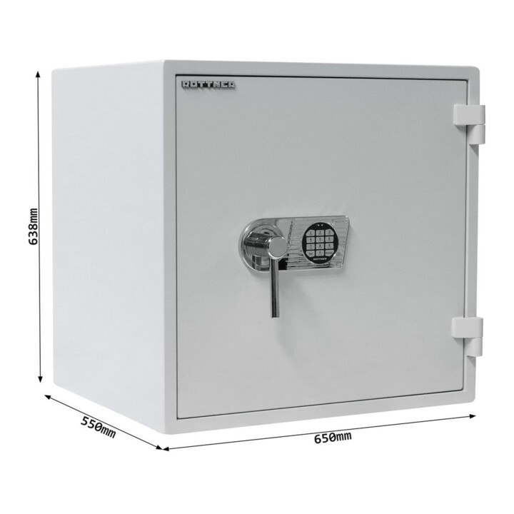Opal Fire Coffre-fort ignifuge OPD65 serrure électronique gris clair