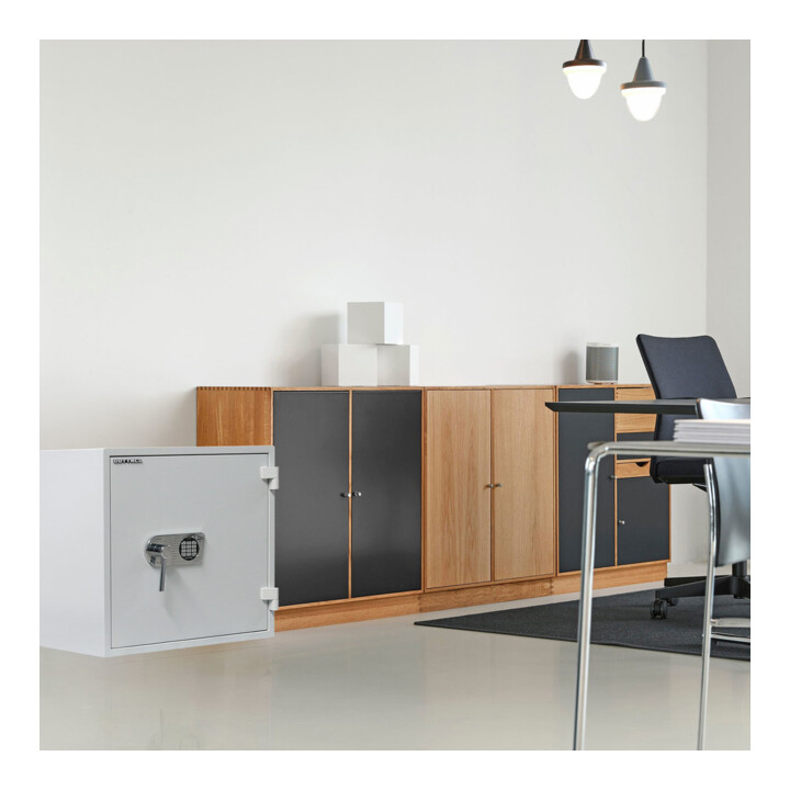 Opal Fire Coffre-fort ignifuge OPD65 serrure électronique gris clair