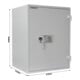 Opal Fire Coffre-fort ignifuge OPD85 serrure à double panneton gris clair