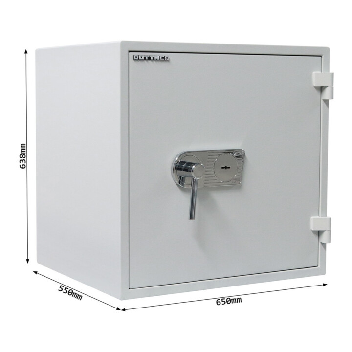 Opal Fire Feuerschutztresor OPD65 Doppelbartschloss lichtgrau