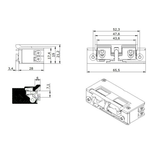 Opener & Closers E-Öff 5U3X21 9-24V AC/DC AS+mech+Ar+Fall