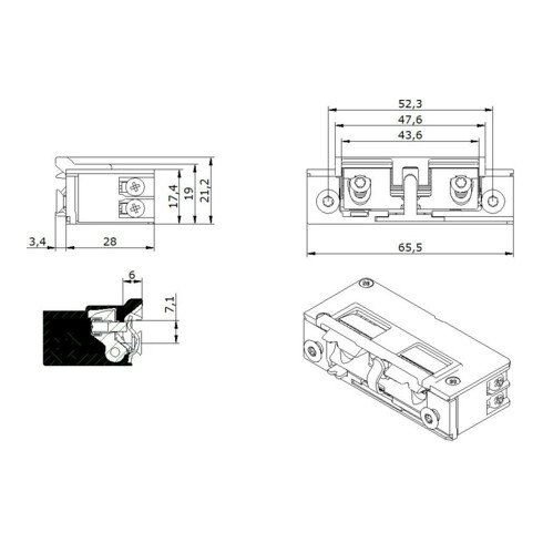 Opener & Closers E-Öff 5U3X21 9-24V AC/DC AS+mech+Ar+Fall