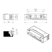 Opener & Closers E-Öffner 52B10 6-14 V AC/ DC Strom mech.A-5