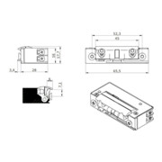 Opener & Closers E-Öffner 5U3X10 9-24V AC/ DC StromMec.A+E-2