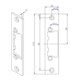 Opener & Closers Plaque de fermeture courte, acier inoxydable-3