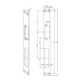 Opener & Closers Plaque de fermeture courte, acier inoxydable-3