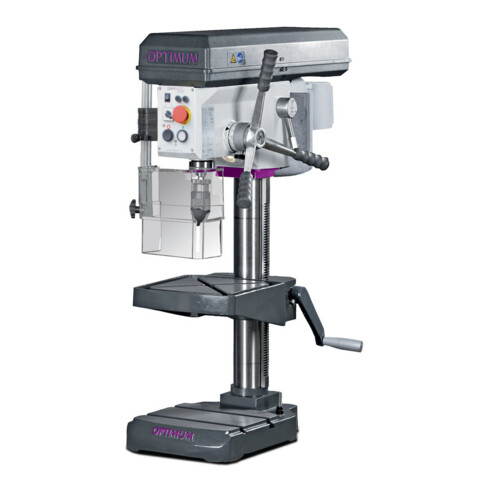 OPTI-DRILL Tischbohrmaschine B 24 H 24mm MK2 350-4000 m.Not-Halt-Schalter