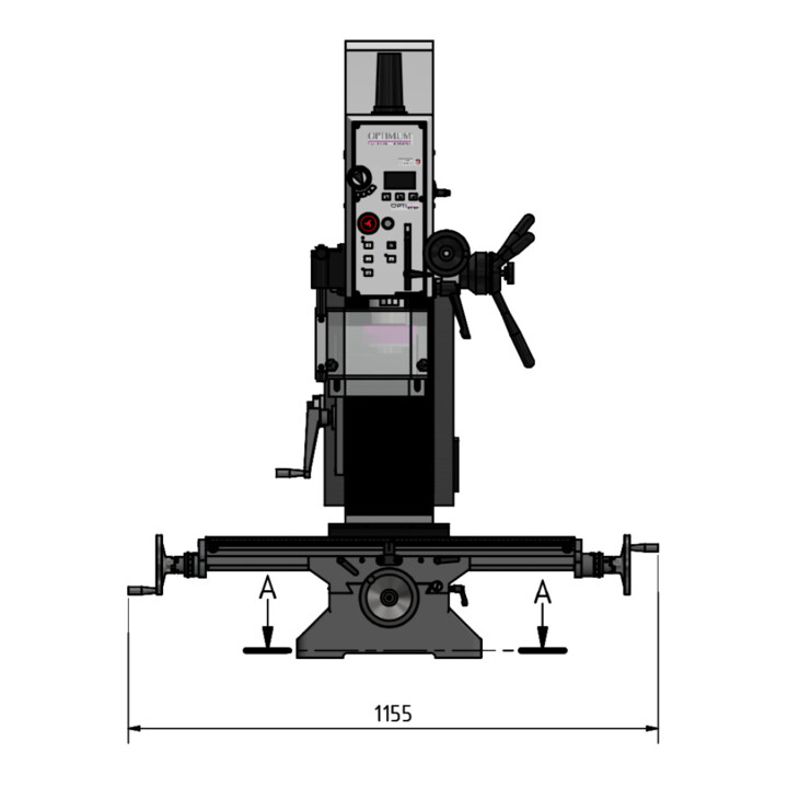 Optimum Bohr-Fräsmaschine OPTImill MB 4SV