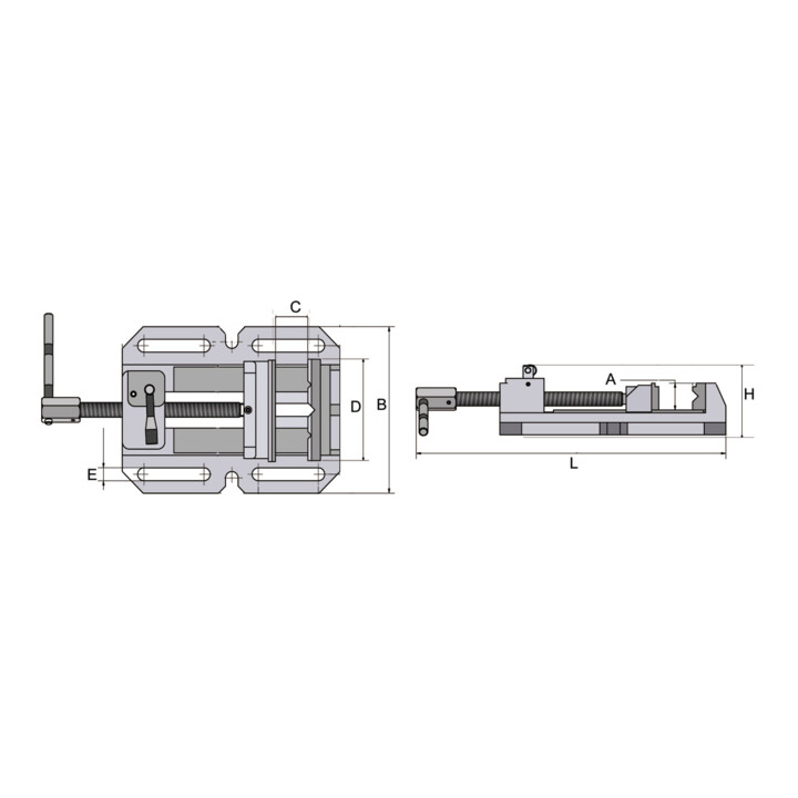 OPTIMUM Bohrmaschinenschraubstock BSI-Q 200