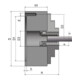 Optimum Dreibackendrehfutter Ø 160 mm zentrisch spannend