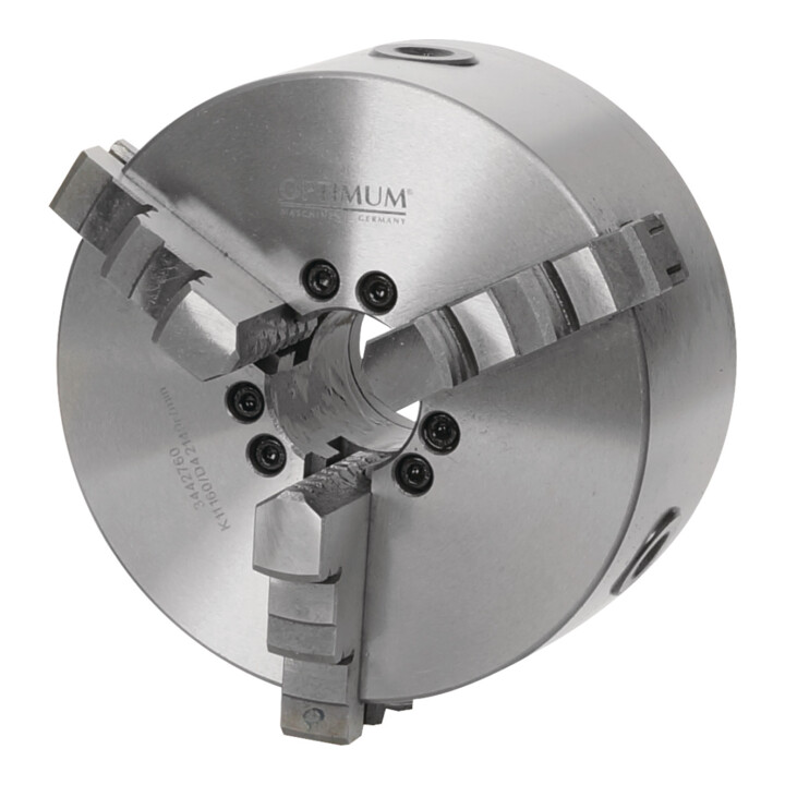 Optimum Dreibackendrehfutter Ø 250 mm zentrisch spannend Camlock DIN ISO 702-2 Nr. 6