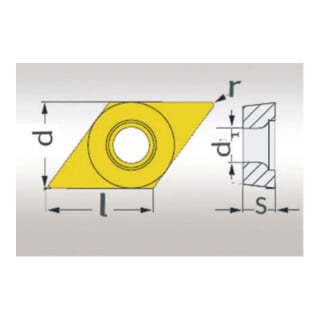 Optimum Ersatzwendeplatten ISO DCMT070204 5 Stück