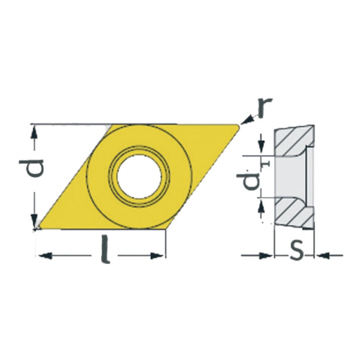 Optimum Ersatzwendeplatten ISO DCMT070204 5 Stück