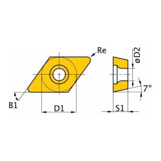 Optimum Ersatzwendeplatten ISO DCMT11T304 Set 5 Stück