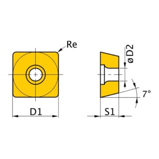 Optimum Ersatzwendeplatten ISO SCMT09T304 5 Stück