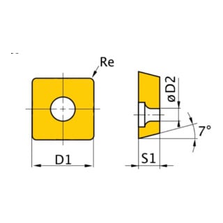 Optimum Ersatzwendeplatten ISO SNMG120408