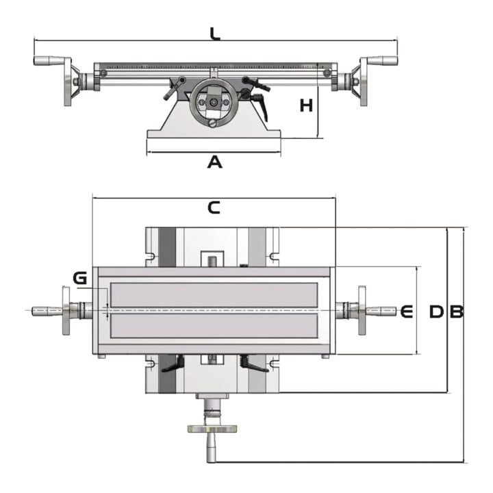 OPTIMUM Kreuztisch KT 210