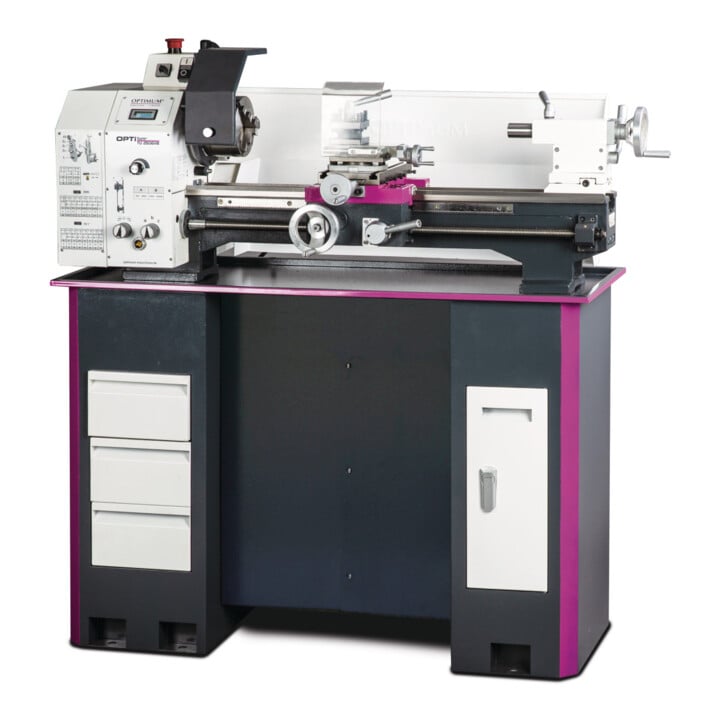 Optimum Leitspindeldrehmaschine OPTIturn TU 2506VB digitale Drehzahlanzeige