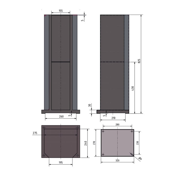 Optimum Maschinenunterbau GU 3