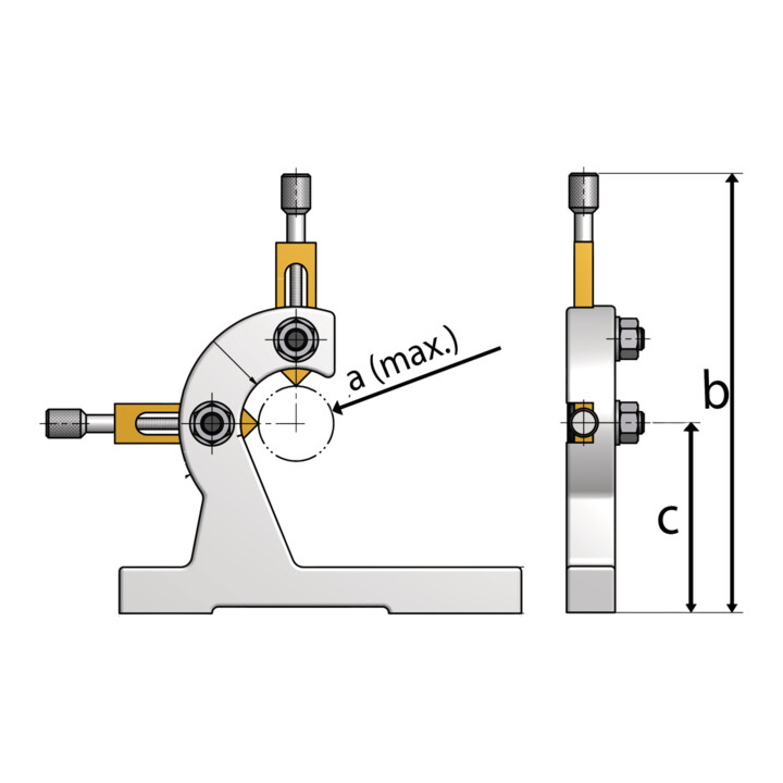Optimum Mitlaufende Lünette Ø max. 34 mm für TU 2304