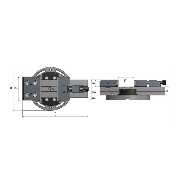 Optimum Niederzugschraubstock PNM 100