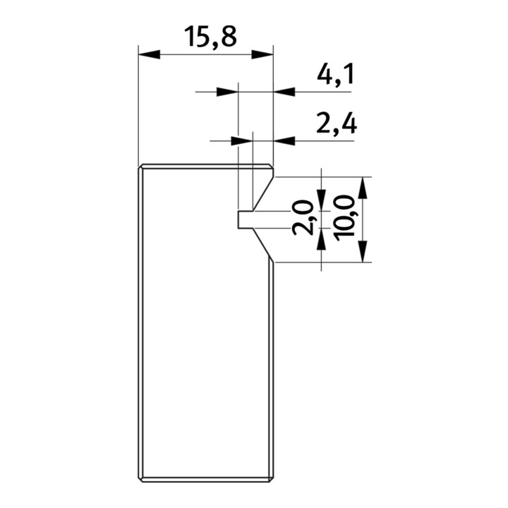 Optimum Prismenbacke für HMS 100
