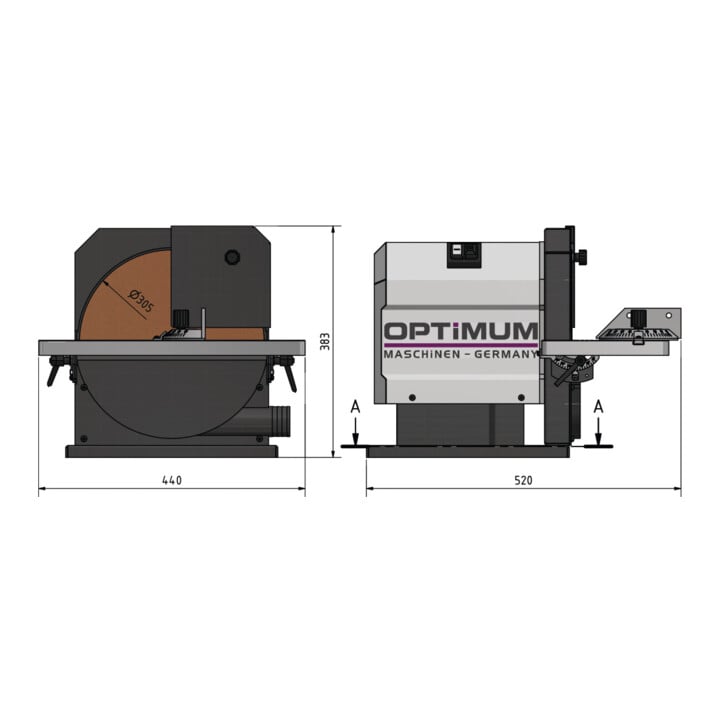 Optimum Tellerschleifmaschine OPTIgrind GB 305D