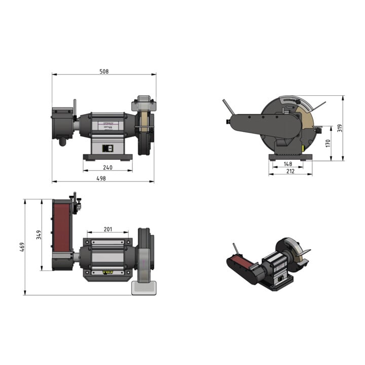 Optimum Universalschleifmaschine OPTIgrind GU 25S
