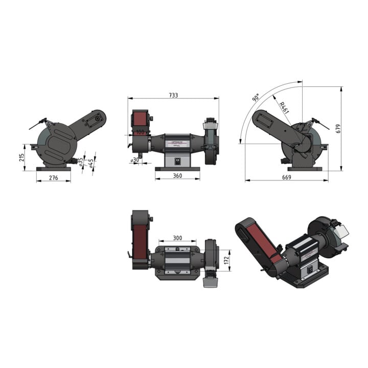 Optimum Universalschleifmaschine OPTIgrind GU 30S