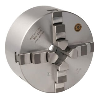 Optimum Vierbacken-Drehfutter Guss Camlock Ø 200 mm zentrisch spannend