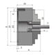Optimum Vierbacken-Drehfutter Guss Ø 125 mm zentr.spannend