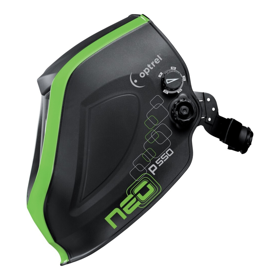 OPTREL Casque de soudeur neo p550 noir/vert