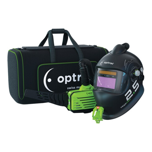 OPTREL Schweißerschutzhelm Vegaview 2.5 m. casque de protection soudure avec filtre à air 90x110mm