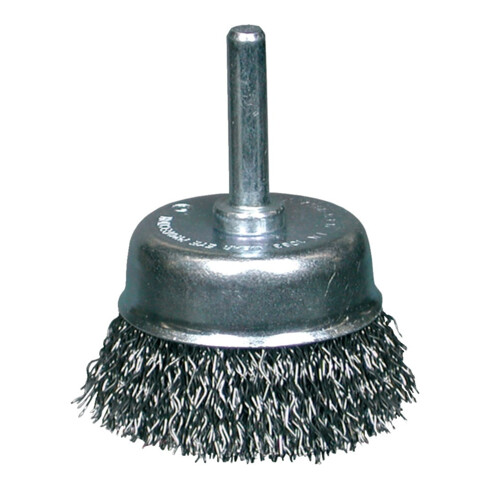 Osborn Brosse à coupelle acier 6 mm 75 mm grossière ondulée