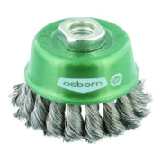 Osborn Brosse en pot inox M14 65 mm torsadée