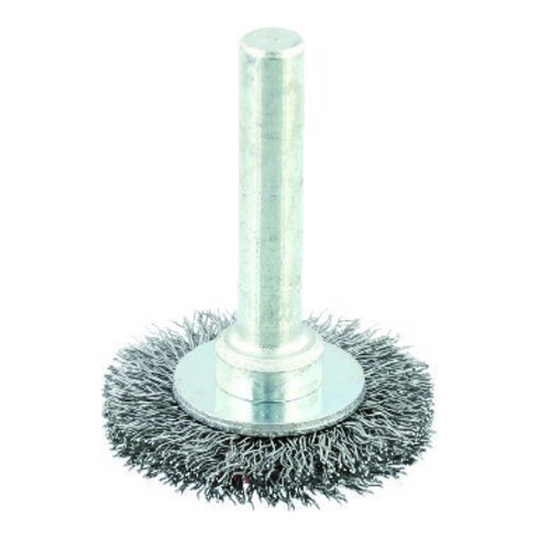 Osborn Brosse ronde acier Ø 6 mm, 40 mm ondulée
