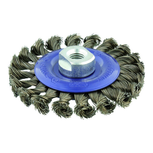 Osborn Brosse ronde fil d'acier 115x12mm M14x2, crantée