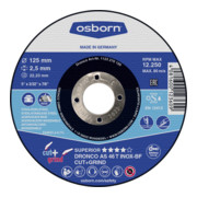 Osborn Disco da taglio e smerigliatura combinato AS46T Inox Cut+Grind