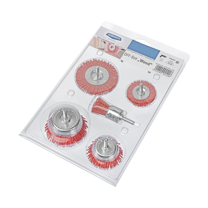 Osborn DIY borstel set 5-delig, schurende trim