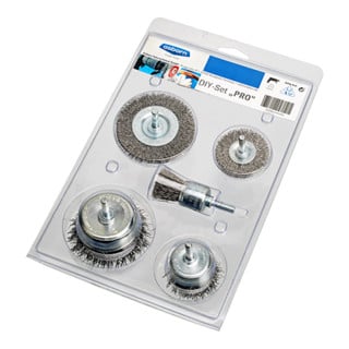 Osborn DIY Bürsten Set 5-teilig, gewellter Draht