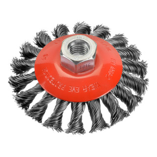 Osborn kegelborstel D100x13 mm, draad M14x2.0 geknoopt staaldraad 0.50 mm T22