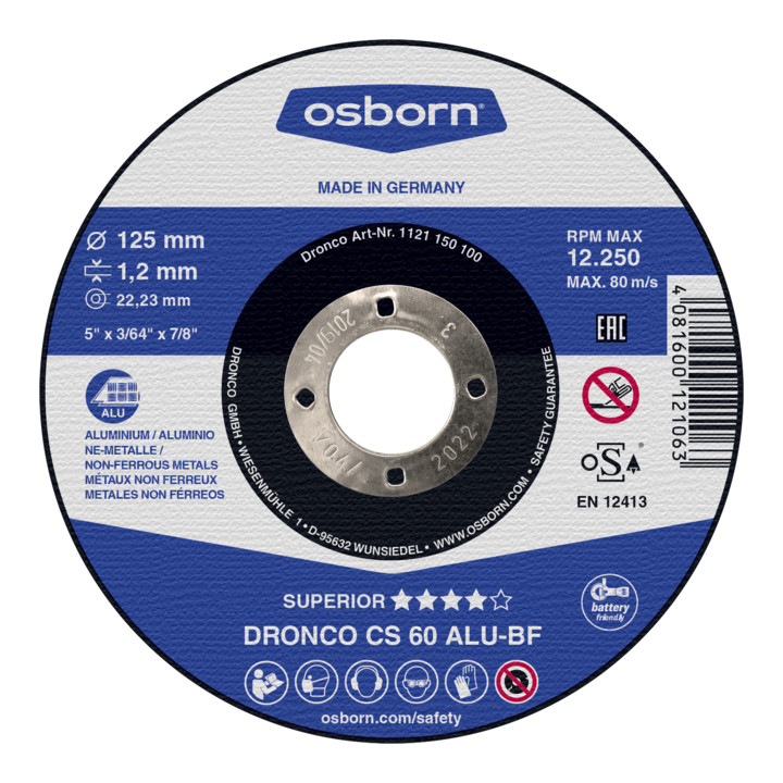 Osborn Polierscheibe Superior Polispeed medium 125x22,23 mm