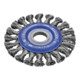 Osborn rondborstel D125x13, boring 22,2 mm, getordeerd staaldraad 0,50 mm T28 fitting blauw-1