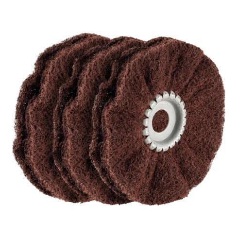 Osborn Set di anelli in vello abrasivo, 3pz. (A), per pulizia e opacizzazione grossolana, ⌀100mm