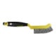 Osborn Spazzola per pinze freno 245/95, filo d'acciaio crimpato 0,35 T23 manico in plastica giallo-nero / 2 file-1