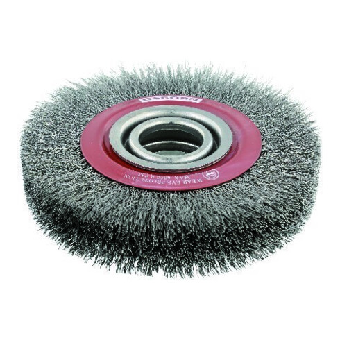 Osborn Spazzola rotonda in acciaio, a più ranghi, con bordo aggraffato