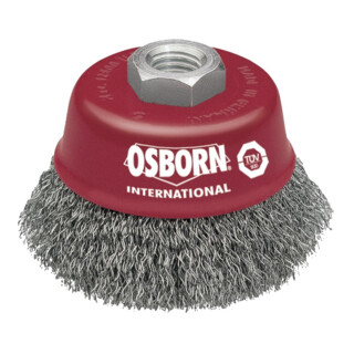 Osborn Topfbürste D60, Gewinde M14x2,0 gewellter Stahldraht 0,30 mm T21