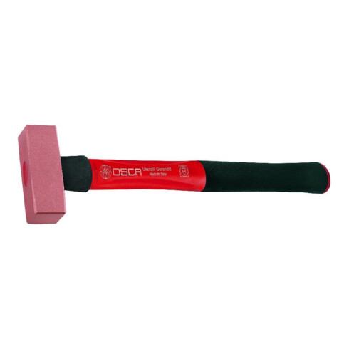 OSCA Koperen hamer met driecomponenten-steel, Gewicht zonder steel: 500 g
